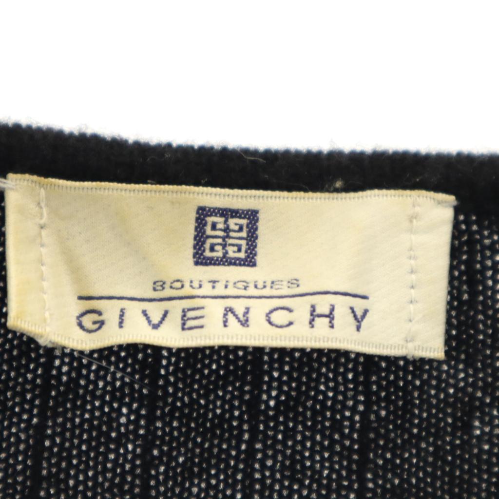 Givenchy 90s Cashmere Old Long Sleeve Sweater M Black Series Knit Women Used