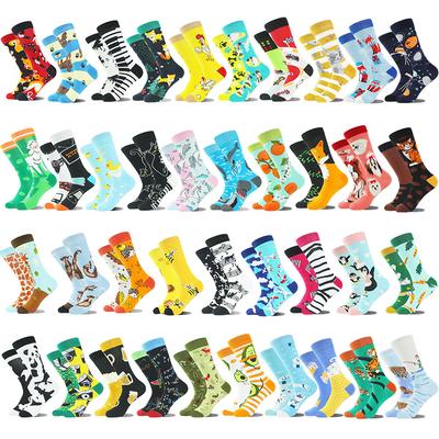 AB Happy Cotton Calzini Divertenti Uomo Birra Panda Anatra Design Pazzo Sokken Unisex Novità Pianta Piano Crew Skateboard Calcetines Hombre