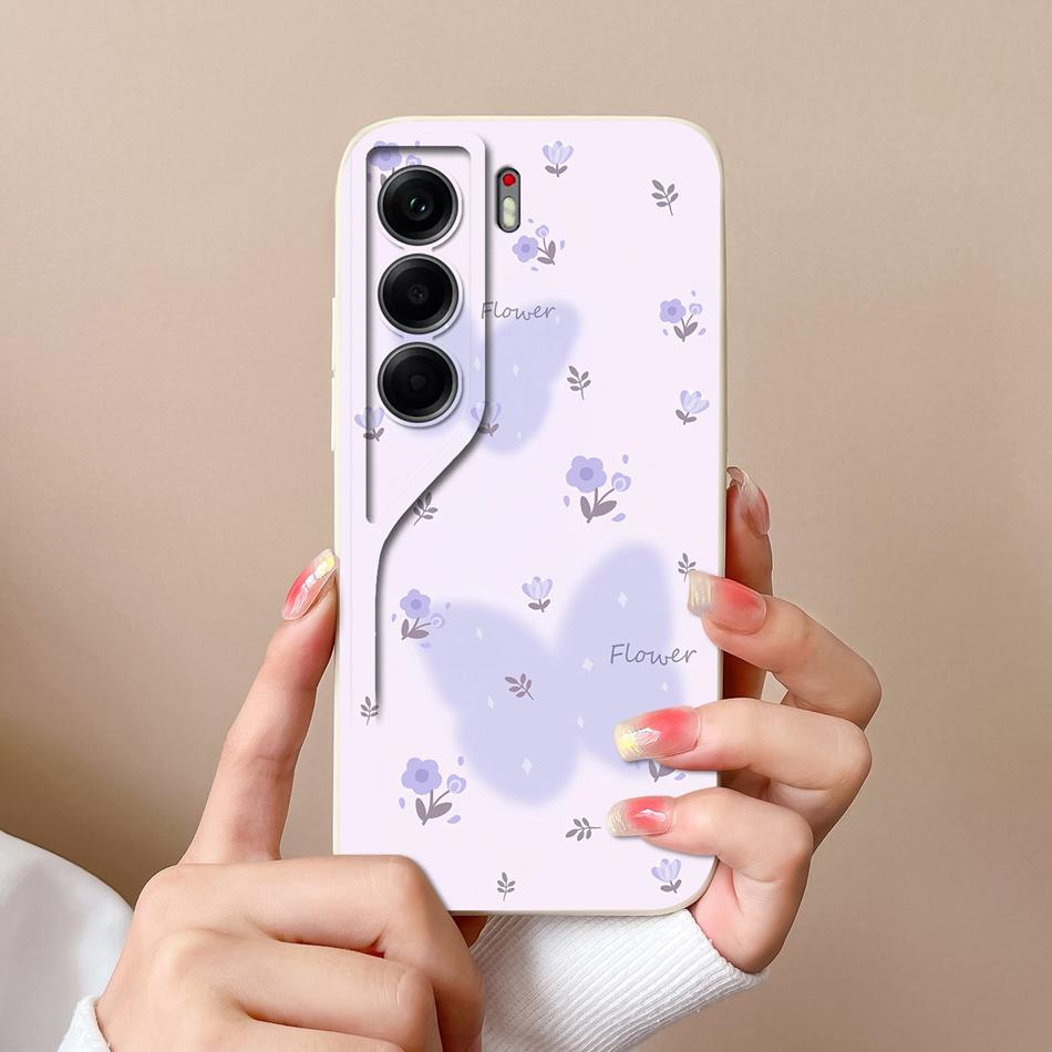 For Tecno Camon 40 Pro Phone Case Cute Animals Soft Back Cover Liquid Silicone Phone Shell For Camon40 Pro 4G 5G Anti Drop Funda