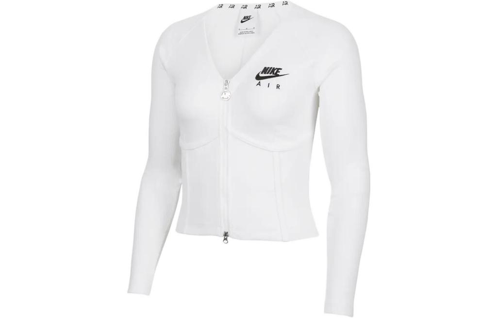 Nike Chaqueta Deportiva con Logo Bordado, Cremallera Doble, Cuello Alto FD2377-100