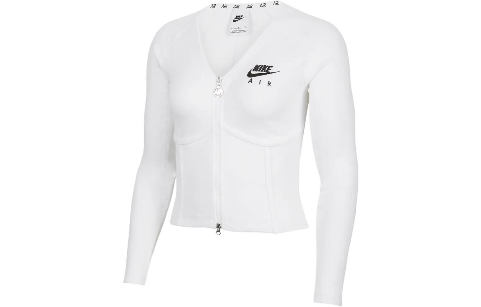 Nike Sportswear Logo Embroidered Double Zip Funnel Neck Jacket FD2377-100 XL