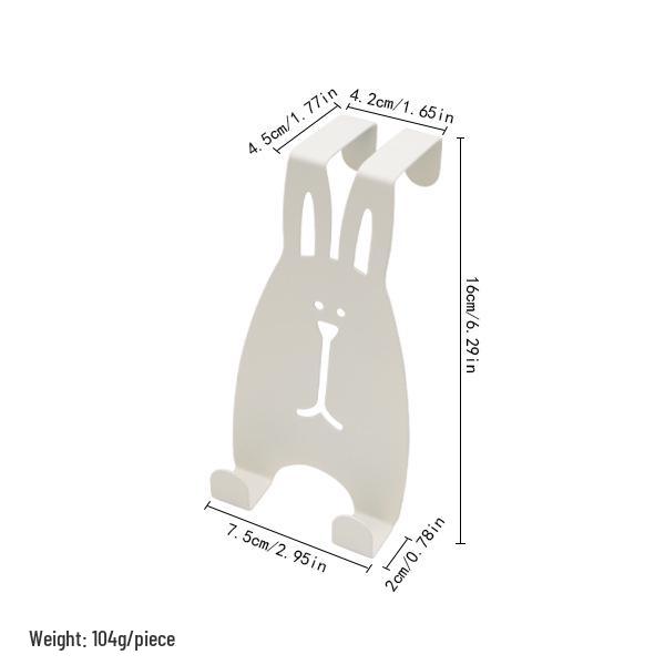 Custom Cartoon Christmas Door Hook Hanger - Wall Mounted Storage for Clothes & Hats