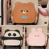 1pc of Adorable Bear-Shaped Car Anti-Kick Pad Made from Faux Leather a Multifunctional Protector for Car Seat Backs