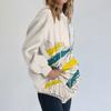 Sudadera con capucha y cremallera de manga larga para mujer
