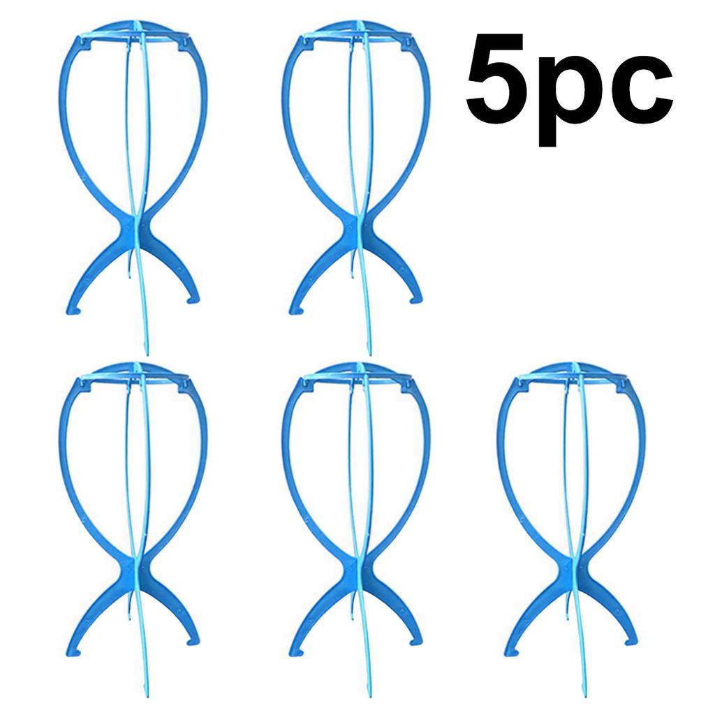 1-11pc Folding Wig Stand Adjustable Plastic Hat Display Stand Portable Fashion Model Wig Cap Holder FHome Salon Travel Use