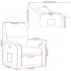 Relaxation Armchair Dark Grey Fabric
