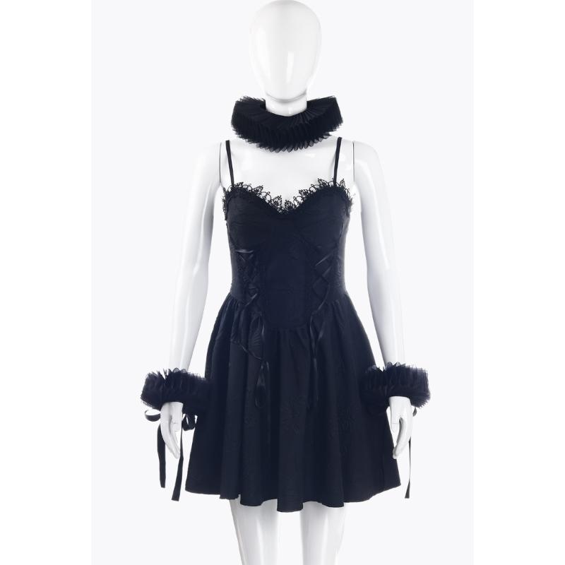 Ruff Collar Ruffled Cosplay Tie for Shirt Blouse Decorative Wristband False Collar Play Costume Accessories