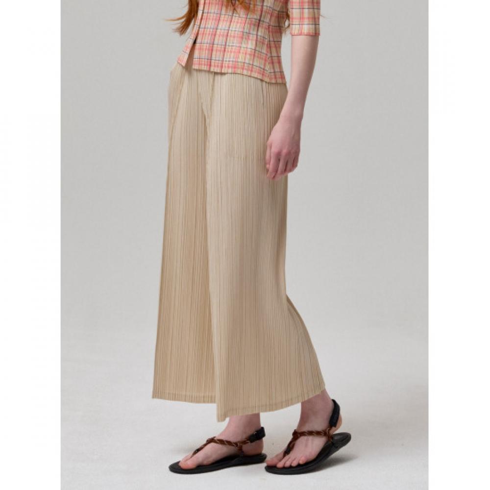 Lapli Center Pleat Wide Leg Pants Lpptm126012