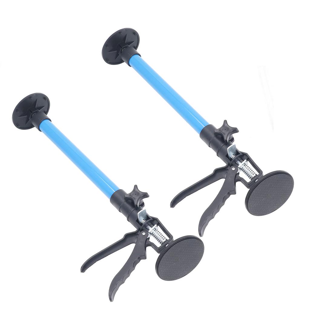 2PCS Telescopic Support Rods with Non Slip Pads Stainless Steel Adjustable Pole for Woodworking Cabi