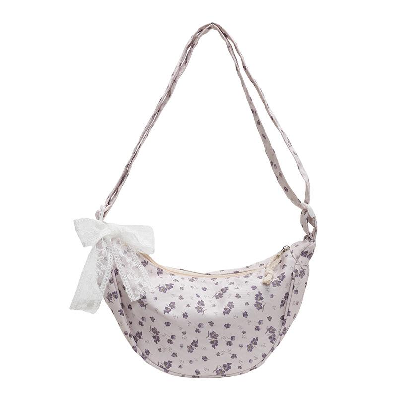 

Сумка с цветочным узлом-бабочкой, летняя сумка кроссбоди для поездок на работу, сумка подмышку null белый
