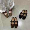 Flat-bottomed Square-headed Mary Jane Single Shoes Women's Shoes Early Autumn New Soft-soled Spring and Autumn Versatile Doudou Shoes