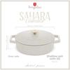 CAST IRON POT 26cm FLAT BERLINGER HAUS BH-6530 SAHARA