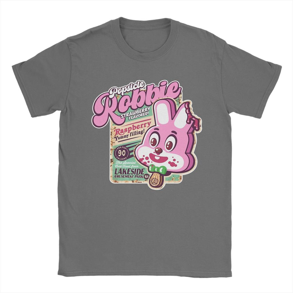 Men Silent Hill Popsicle Robbie T Shirts Pure Cotton Clothing Novelty Short Sleeve Crewneck Tees Plus Size TShirt