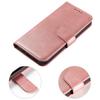 Magnet Case Elegant Flip Case Cover with Stand Function for iPhone 13 Pro Pink