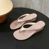 Fashion 2025 Summer New  Slipper Fashion Med Weadge Heel Dress Sandal Ladies Casual Outdoor Beach Vaction Slides Shoes