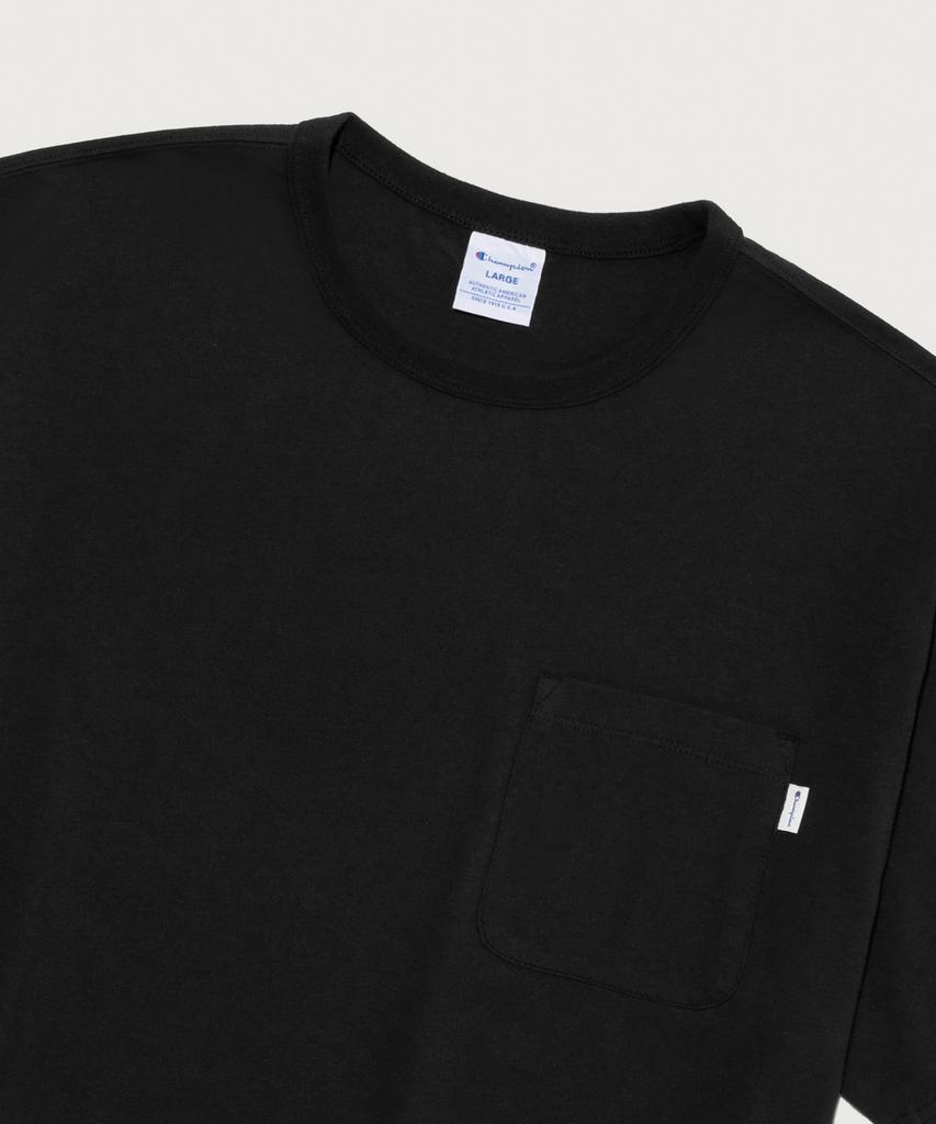 CHAMPION C Logo Uni Pocket Short Sleeve T-Shirt Black
