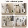 No Need To Drill SuctiTowel Ring Bathroom Towel Rack Kitchen Rag Rack Bathroom Toilet Wall Hanging Towel Rack Kitchen Towel Ring