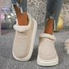 Fashion 2024 Hot Sale Women's Shoes Slip-on Women's Boots Fashion Round Toe Daily Boots Women New Plus Size Short Plush Snow Boots