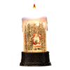 New Christmas Water-Filled Glowing Candle Night Light Ornaments 95ml
