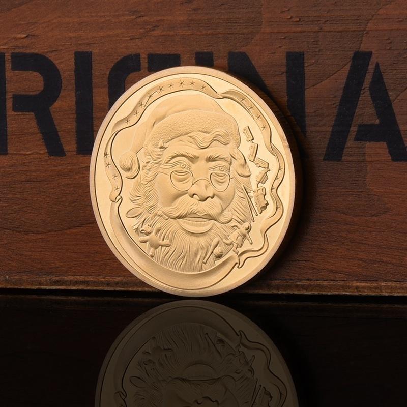 Colorful European and American Christmas Commemorative Coins