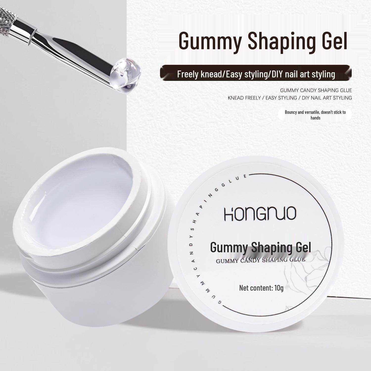 

3D Sculpting Transparent Gummy Gel for Nail Art - UV/LED Curing Polish