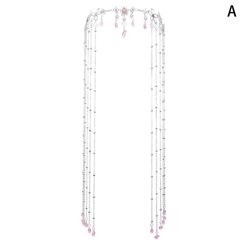 

Винтажные Украшения для Волос Китайский Стиль Мода Сплав Стразы Цепочка Кисточка Украшения Головной Убор Декорация Головной Убор Китайская Шпилька Аксессуары для Волос A