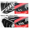 Für Ford Mustang S650 GT 2024 2025 Auto Heckklappenfenster Glänzend Schwarz Karbonfaser-Muster ABS Spiegelblenden-Abdeckung Zubehör