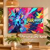 Greninja Custom Name Diamond Painting Personalized 5D Full Drill DIY Diamond Art Home Decor