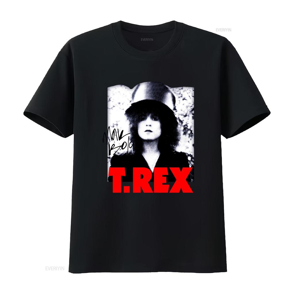 Vintage Marc Bolan T Rex Band Cotton Black Shirt S 5XL DI104 Vintage Washed Stretched Fashion Unisex Streetwear Casual Soft