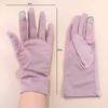 Gloves  Cotton Summer Sunscreen Gloves Outdoor Mittens Women Driving Gloves Solid Color