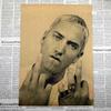 Eminem Retro Punk Poster - Kostenloser Versand Dekorative Rock Sänger Kunst