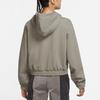 Jordan Essentials Woven Logo Loose Fit Hoodie Women hoodies Gray DD6998-320