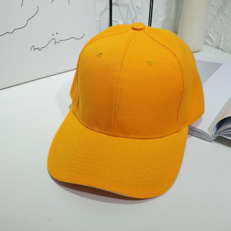 Hipster men and women versatile solid color baseball hat summer street black pink student sunshade cap couple