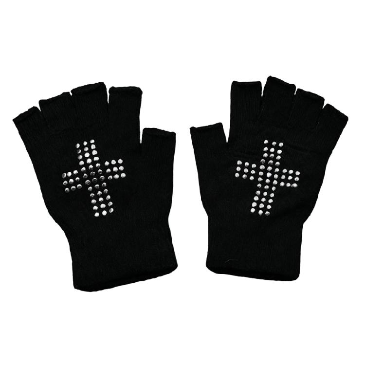 

Embellished Fingerless Gloves Warm Acrylic Knit Stretchy For Typing Driving Outdoor Men Women 1