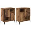 Sideboards 2 Pcs Reclaimed Wood Look 60 X 35 X 70 Cm Particleboard