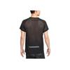 Nike Ανδρικό T-shirt Δρόμου με Ανακλαστική Ριγέ Λαιμόκοψη Dri-Fit Adv Μαύρο DX0854-010