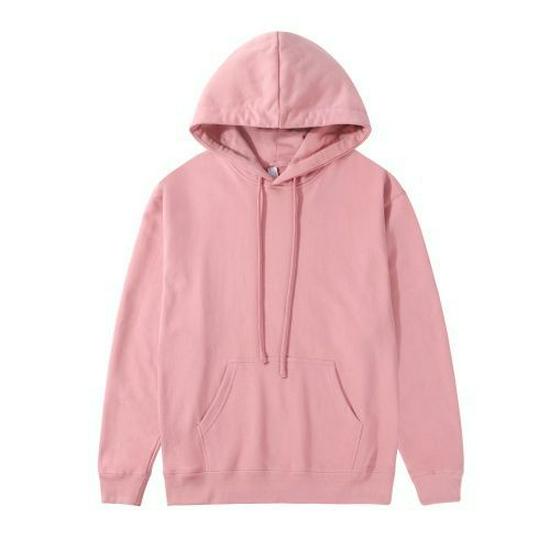 Bluza z bawełny szczotkowanej z pętelką 370g, Logo na zamówienie, Styl amerykański, Luźny krój, Długi rękaw, Wyprzedaż jesienno-zimowa.