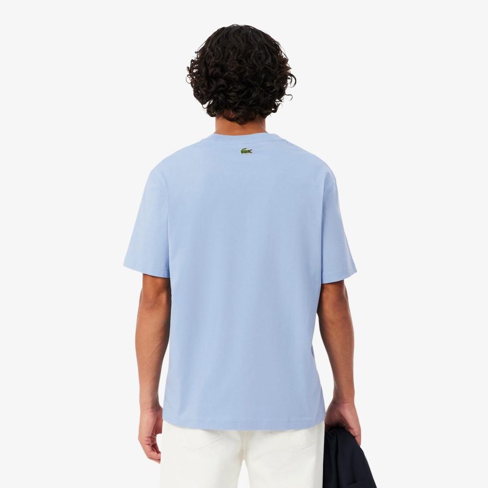 [lacoste] Men's Tennis Lettering Graphic Short Sleeve T-Shirt TH1578-56GAEY