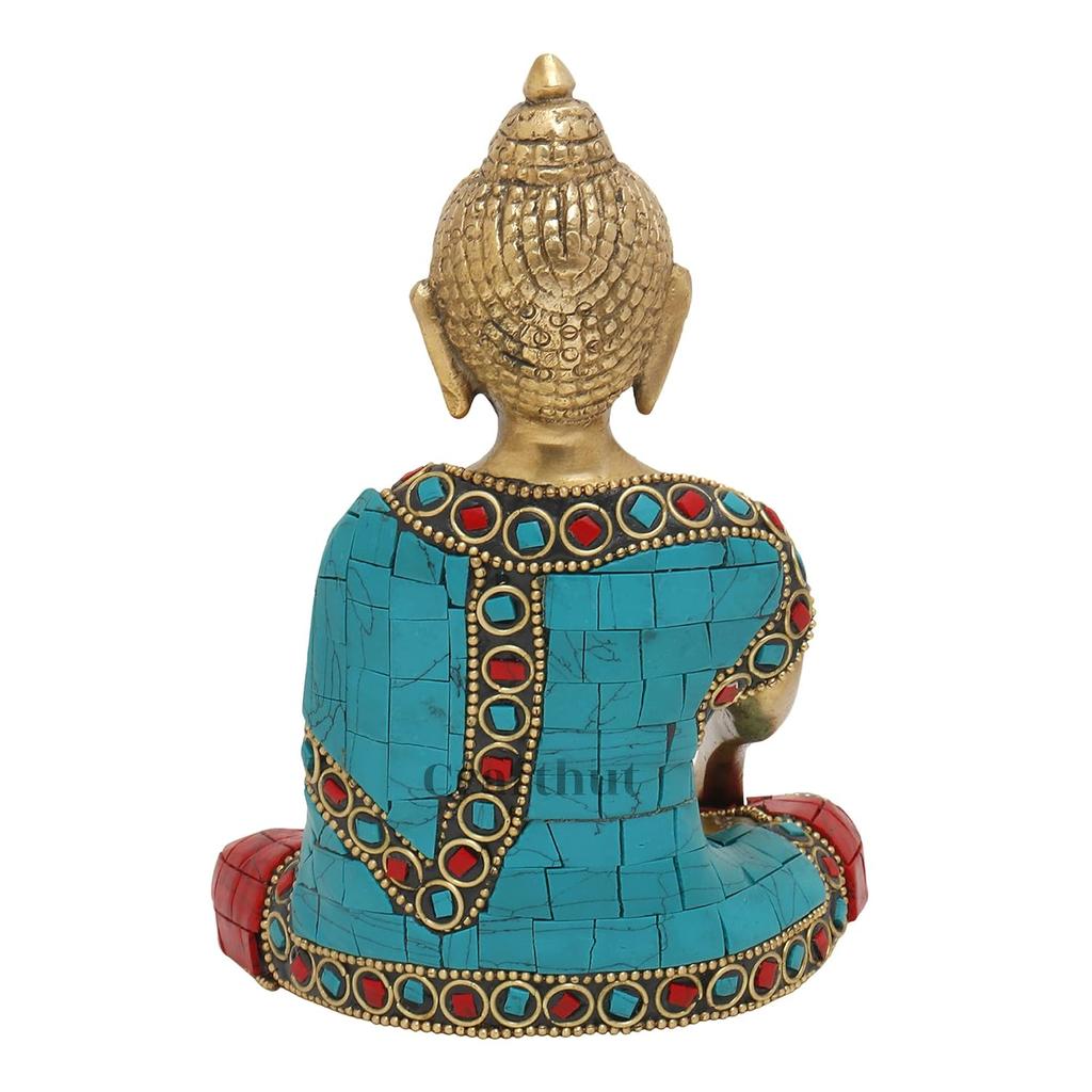 Meditierende Gautam Buddha Messingstatue/Idol für die Inneneinrichtung