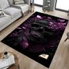 1pc Skull Leaves Carpet, Office Rug Outdoor Mat Home Decor Area Carpet Festival