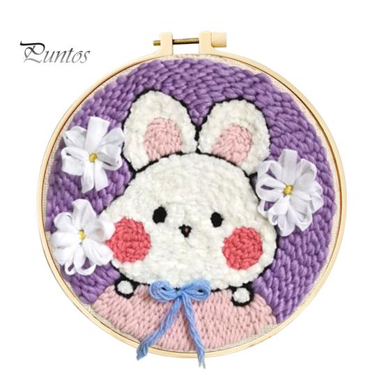 

Набор для самостоятельного изготовления вышивки крестом для начинающих, мультяшный узор с иглой для вышивки крестом, набор для начинающих для взрослых и детей B