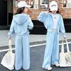 Herbst Winter Mädchen Kleidung Set Kinder Anzug Teenager Trainingsanzug Jacke Mit Kapuze Crop Top + Weite Hosen 4 8 10 11 12 Jahre