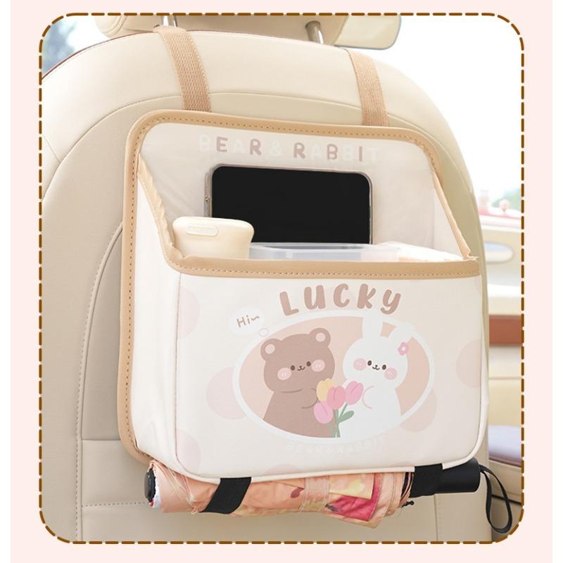 Car Back Seat Organizer Multifunctional Car Storage Bag Large Capacity Car Tissue Holder Storage Bag