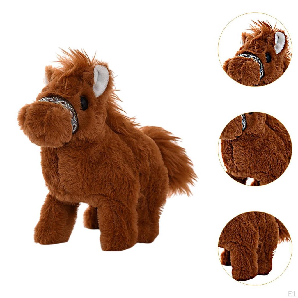 Electric Horse Toy for Kids, Plush Stuffed Animal Doll Room Decor And Gifts