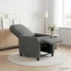 Massage Recliner Dark Gray Fabric