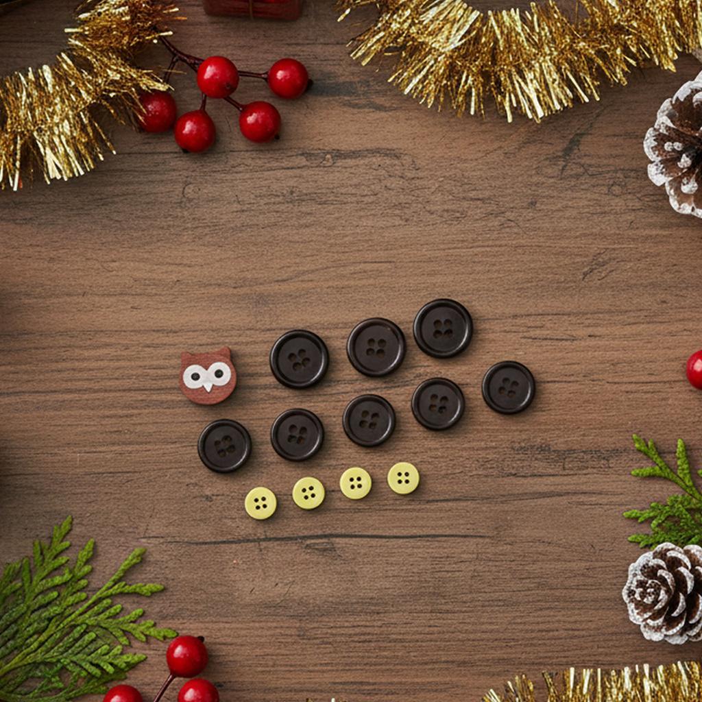 Creative DIY Button Craft Kit for Family Crafting Fun Handmade Hanging Ornaments Plastic Multicolor Decoration for Holidays