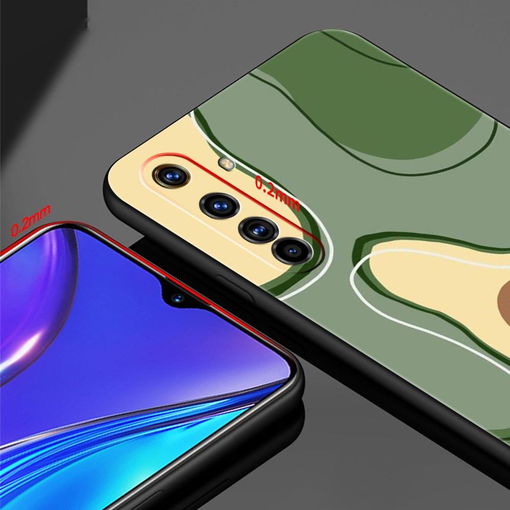 Cute Avocado Soft TPU For Realme 13 12 11 10 9 Pro Plus GT3 GT2 C21 C25 C35 C53 C55 C67 Pro 5G Phone Case Cover Fundas Capas Bag