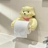 Dog Shaped Bathroom Tissue Dispenser Wall Mountable Space Saving Solution With Strong Adhesive Backing