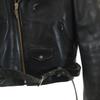 HARLEY DAVIDSON 90s Old leather Double riders jacket XXL black Big Size Men's Used