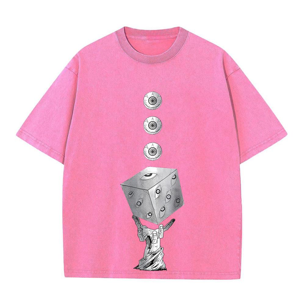 Harajuku Anime Jujutsu Kaisen Fushiguro Toji Printed Washed T Shirt Men Vintage Cotton T-shirts Manga Tee Hip Hop Male Tshirt